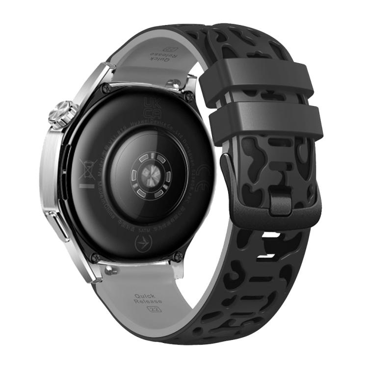 22mm Two Color Printed Silicone Watch Band