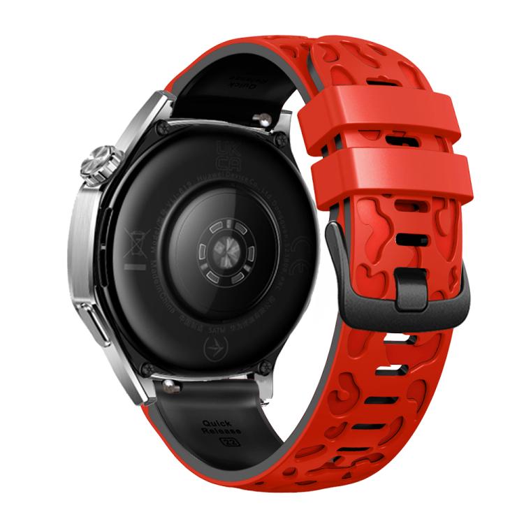 22mm Two Color Printed Silicone Watch Band