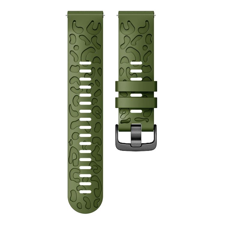 22mm Two Color Printed Silicone Watch Band