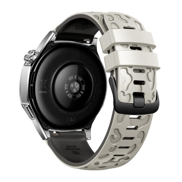 22mm Two Color Printed Silicone Watch Band