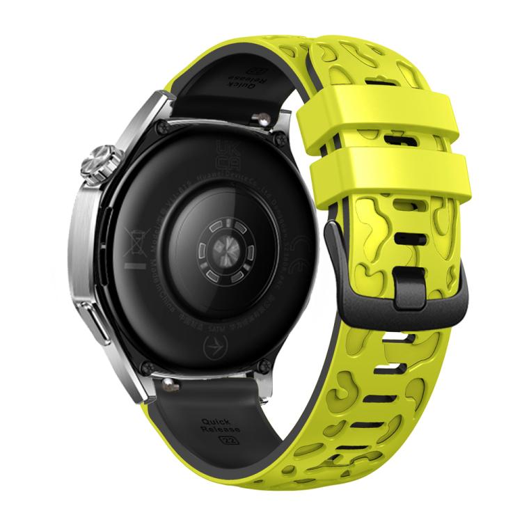 22mm Two Color Printed Silicone Watch Band