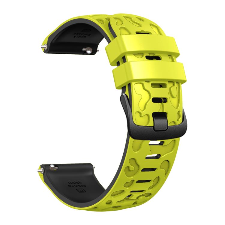 22mm Two Color Printed Silicone Watch Band