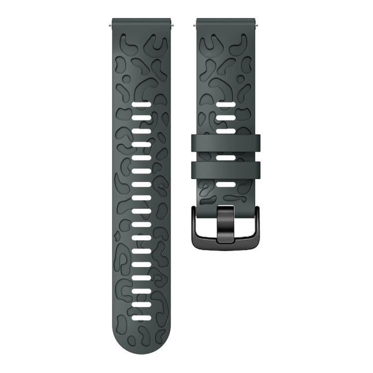 22mm Two Color Printed Silicone Watch Band