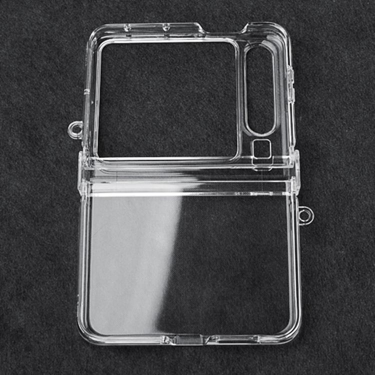 For Huawei Pura X Three Parts PC Transparent Side Buckle Shockproof Phone Case