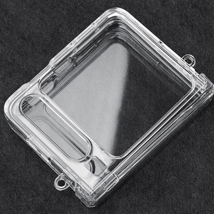 For Huawei Pura X Three Parts PC Transparent Side Buckle Shockproof Phone Case