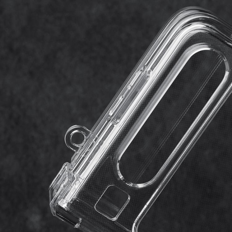 For Huawei Pura X Three Parts PC Transparent Side Buckle Shockproof Phone Case