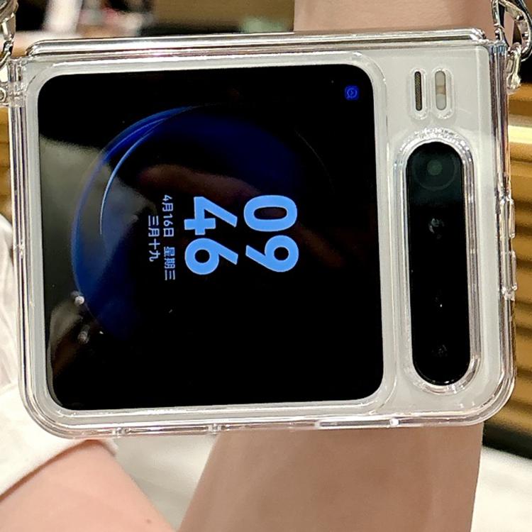 For Huawei Pura X Transparent Side Buckle MagSafe TPU Phone Case