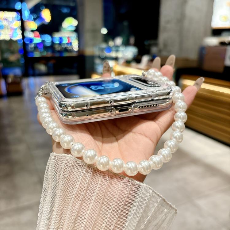 For Huawei Pura X Transparent Side Buckle MagSafe TPU Phone Case with Bead Chain