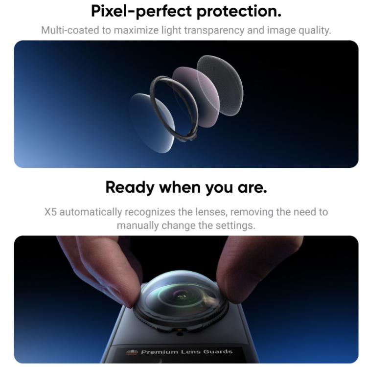 For insta360 X5 Rotating Anti-Scratch Lens Film