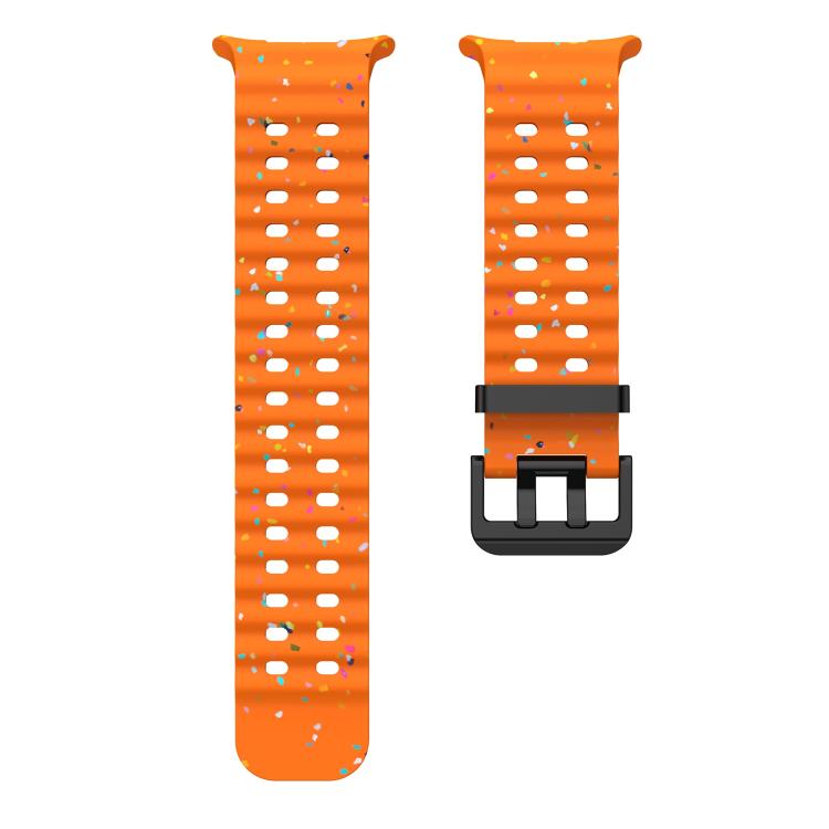 For Samsung Galaxy Watch Ultra 47mm / Ultra 2025 Dual Buckle Colorful Dots Silicone Watch Band