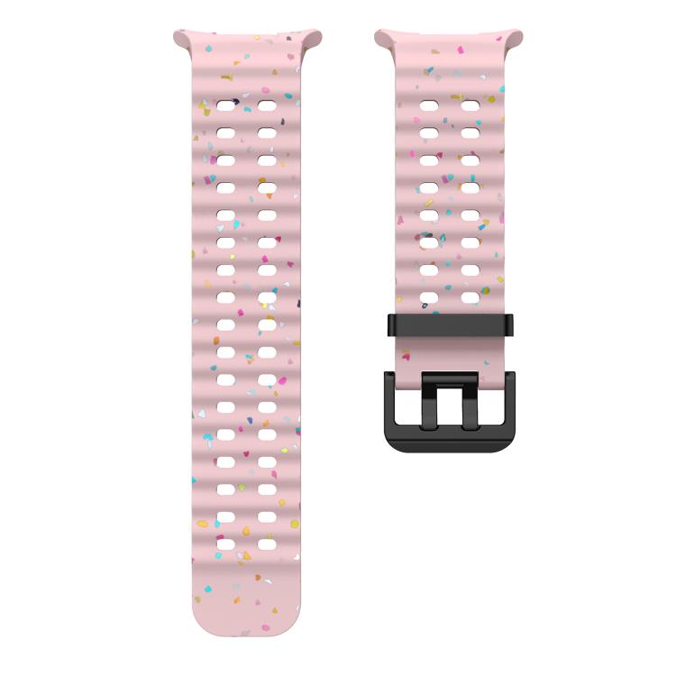For Samsung Galaxy Watch Ultra 47mm / Ultra 2025 Dual Buckle Colorful Dots Silicone Watch Band