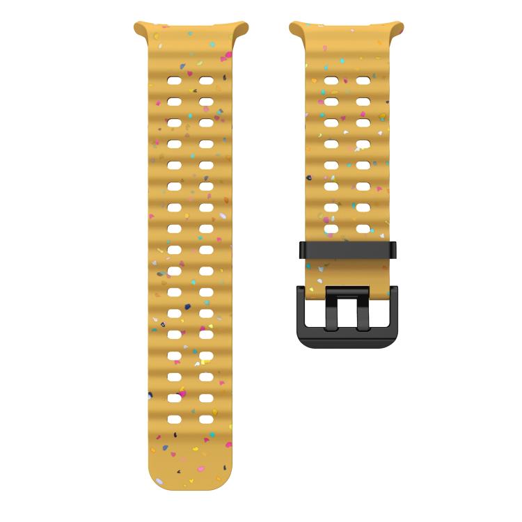 For Samsung Galaxy Watch Ultra 47mm / Ultra 2025 Dual Buckle Colorful Dots Silicone Watch Band