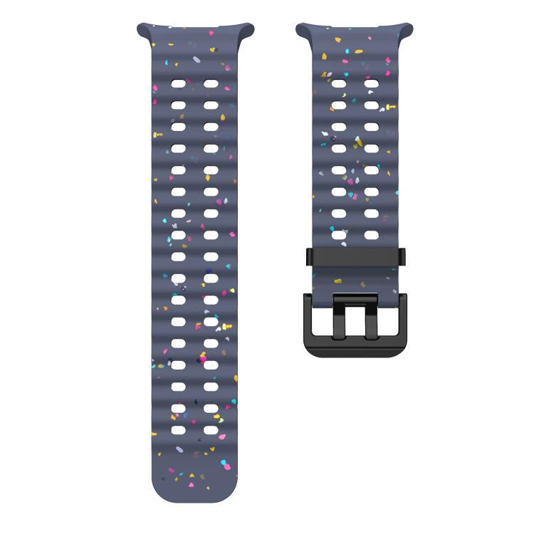 For Samsung Galaxy Watch Ultra 47mm / Ultra 2025 Dual Buckle Colorful Dots Silicone Watch Band