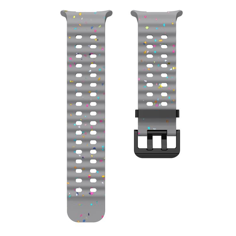 For Samsung Galaxy Watch Ultra 47mm / Ultra 2025 Dual Buckle Colorful Dots Silicone Watch Band