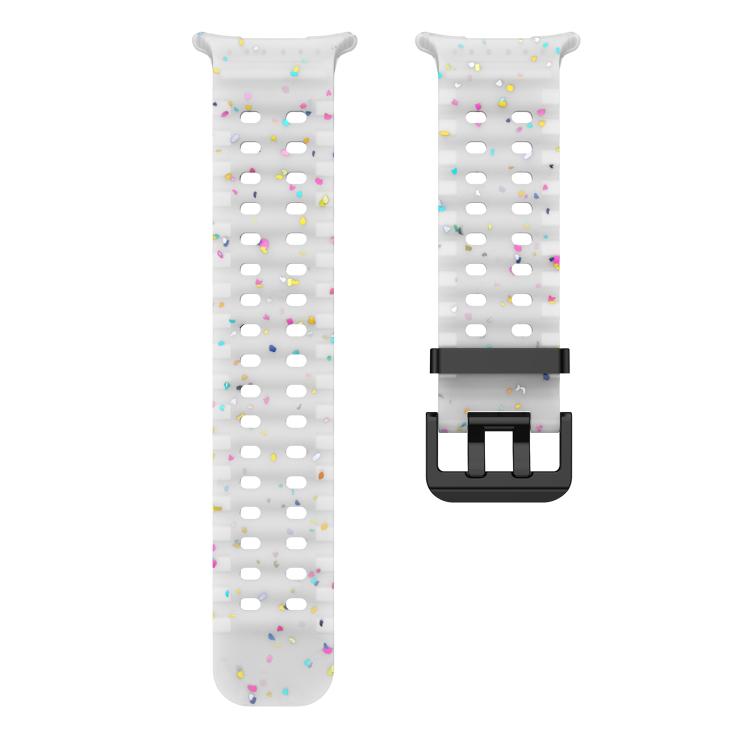 For Samsung Galaxy Watch Ultra 47mm / Ultra 2025 Dual Buckle Colorful Dots Silicone Watch Band