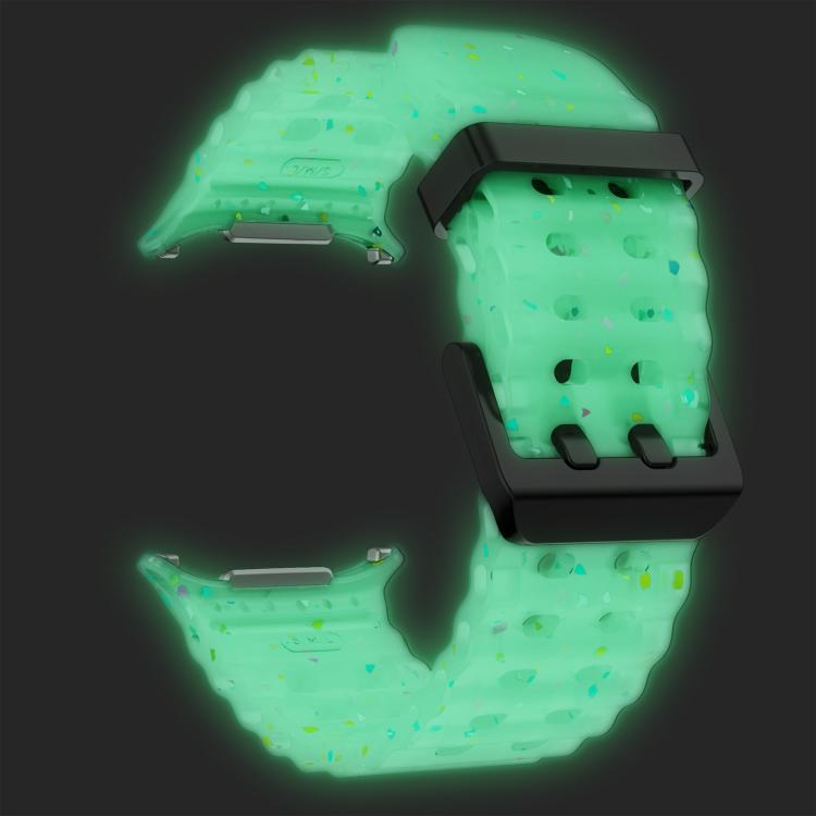 For Samsung Galaxy Watch Ultra 47mm / Ultra 2025 Dual Buckle Colorful Dots Silicone Watch Band