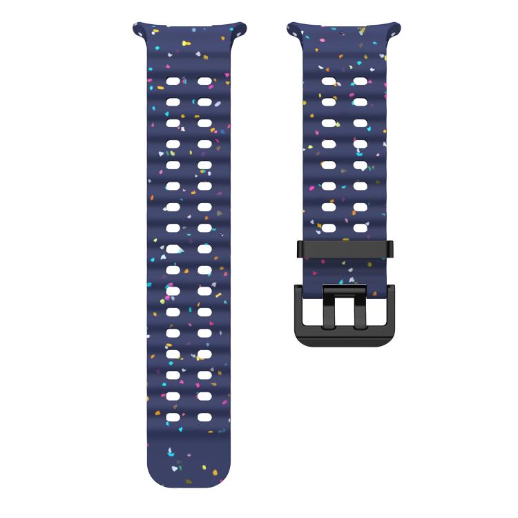 For Samsung Galaxy Watch Ultra 47mm / Ultra 2025 Dual Buckle Colorful Dots Silicone Watch Band