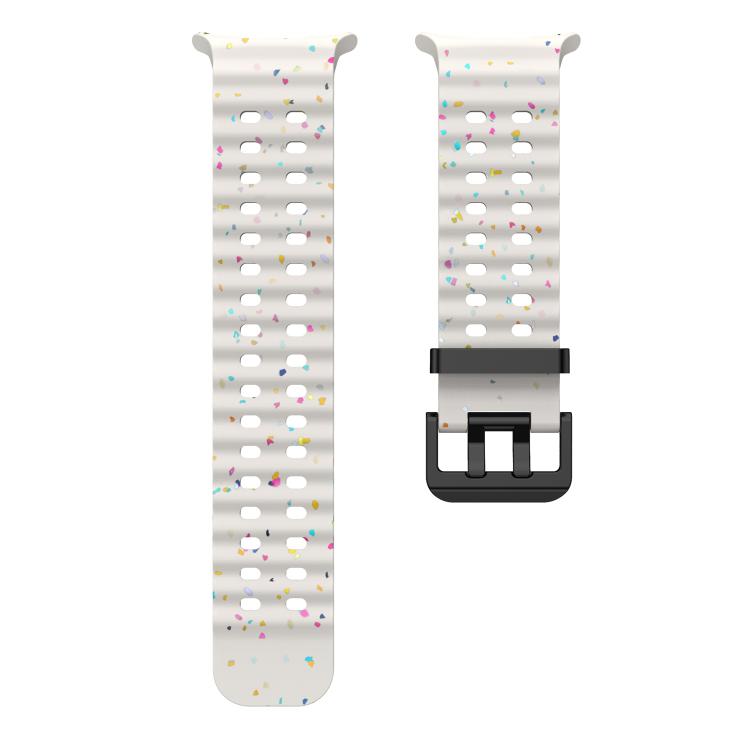 For Samsung Galaxy Watch Ultra 47mm / Ultra 2025 Dual Buckle Colorful Dots Silicone Watch Band