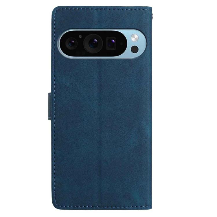 For Google Pixel 10 Pro Skin Feel Embossed Feather Leather Phone Case