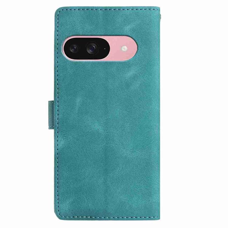 For Google Pixel 10 Skin Feel Embossed Feather Leather Phone Case