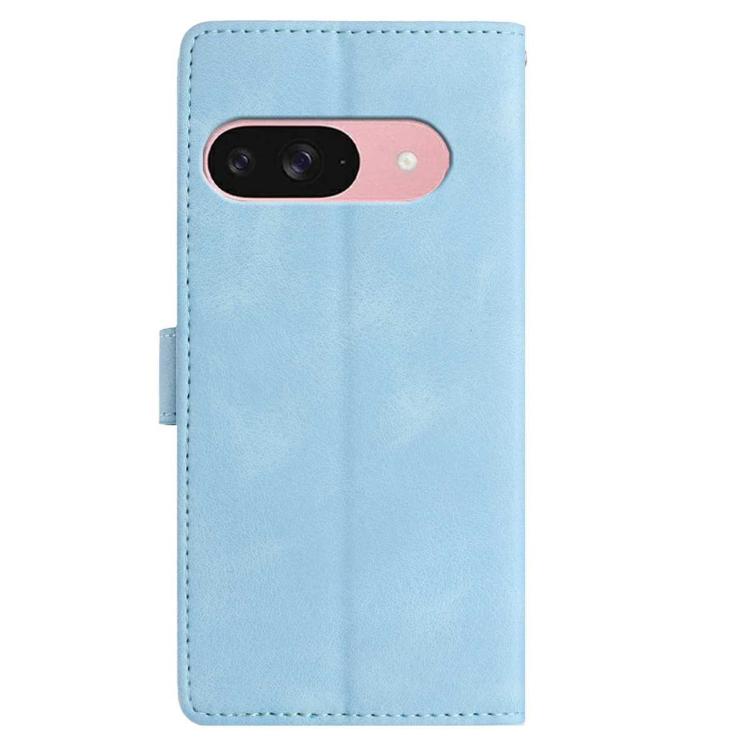 For Google Pixel 10 Skin Feel Embossed Feather Leather Phone Case