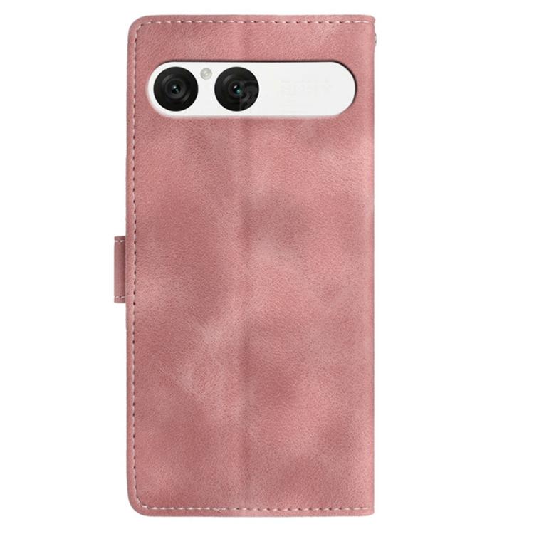 For Sony Xperia 10 VII Skin Feel Embossed Feather Leather Phone Case