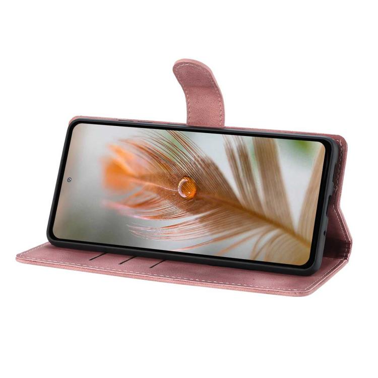 For Sony Xperia 10 VII Skin Feel Embossed Feather Leather Phone Case