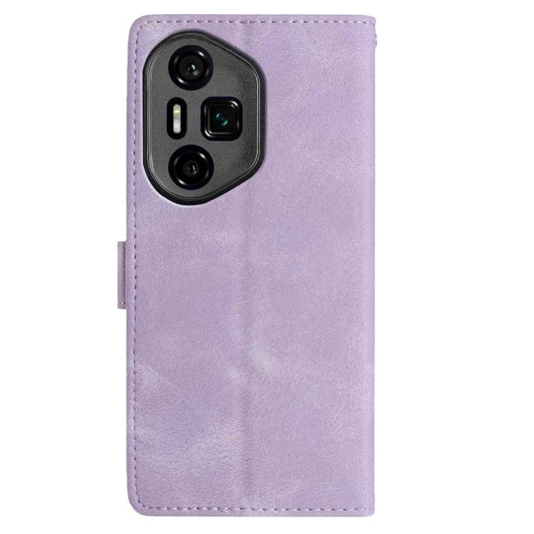 For Honor 300 Ultra Skin Feel Embossed Feather Leather Phone Case