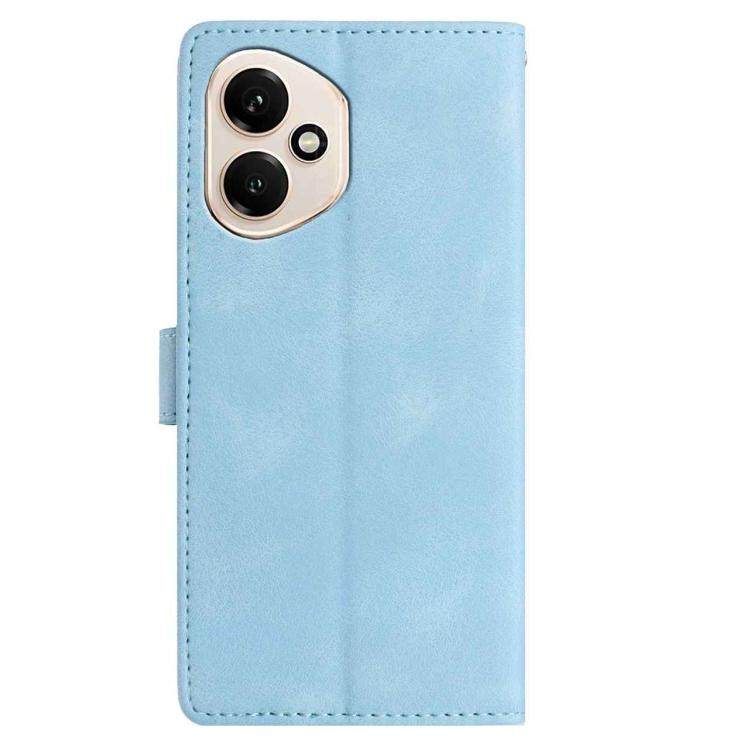 For Honor 400 Global 156.5mm Skin Feel Embossed Feather Leather Phone Case