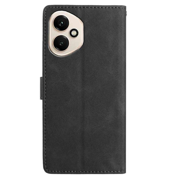 For Honor 400 Global 156.5mm Skin Feel Embossed Feather Leather Phone Case