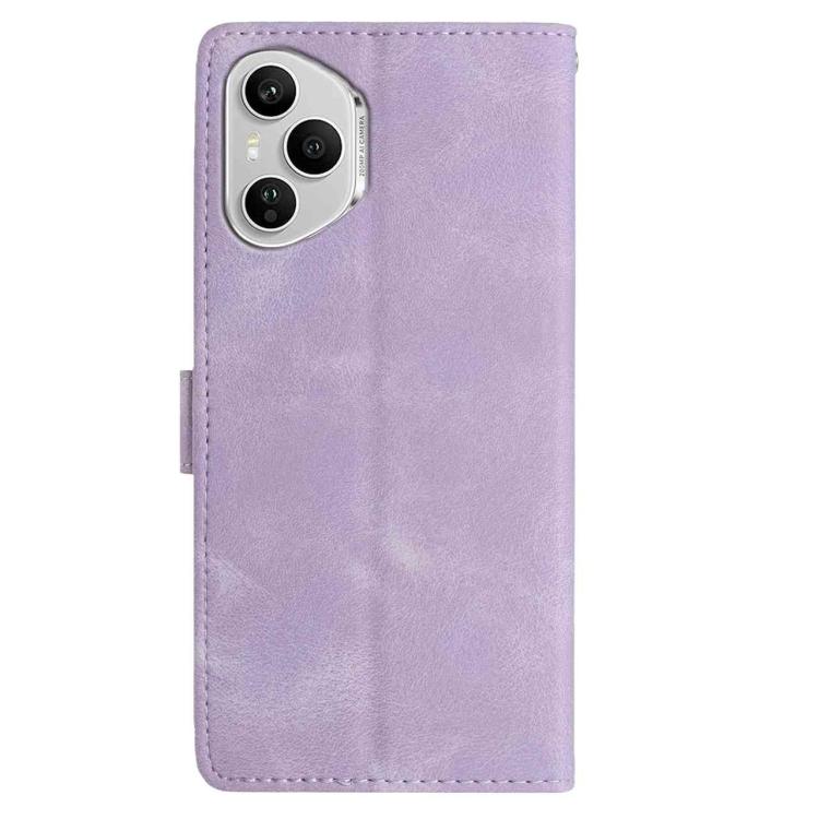For Honor 400 Pro Global 160.8mm Skin Feel Embossed Feather Leather Phone Case