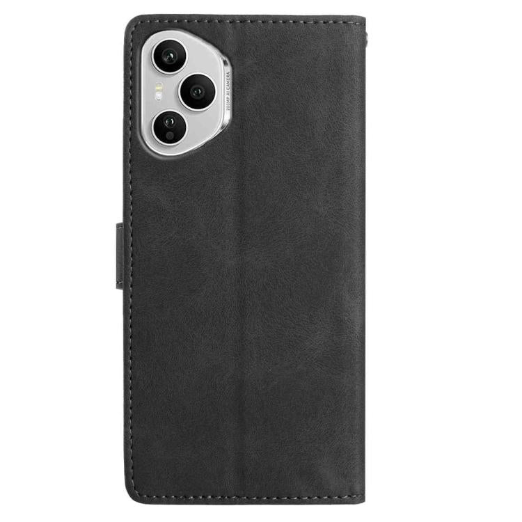 For Honor 400 Pro Global 160.8mm Skin Feel Embossed Feather Leather Phone Case