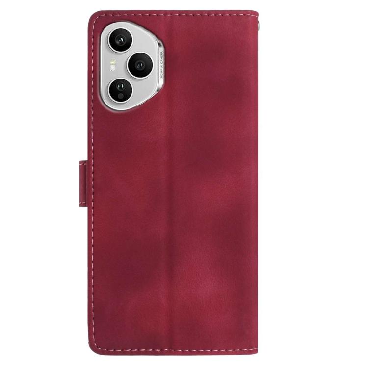 For Honor 400 Pro Global 160.8mm Skin Feel Embossed Feather Leather Phone Case