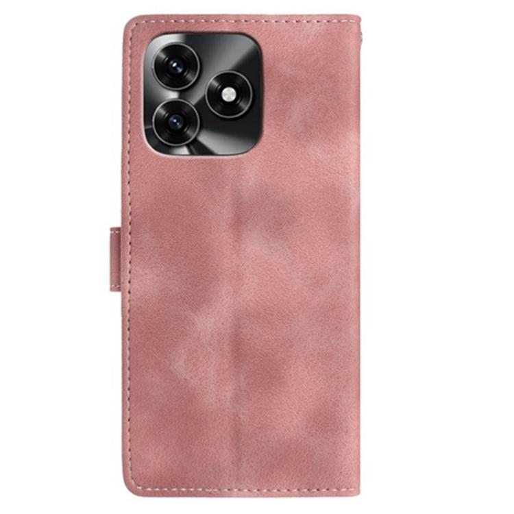 For Honor X5c Plus 4G Global Skin Feel Embossed Feather Leather Phone Case