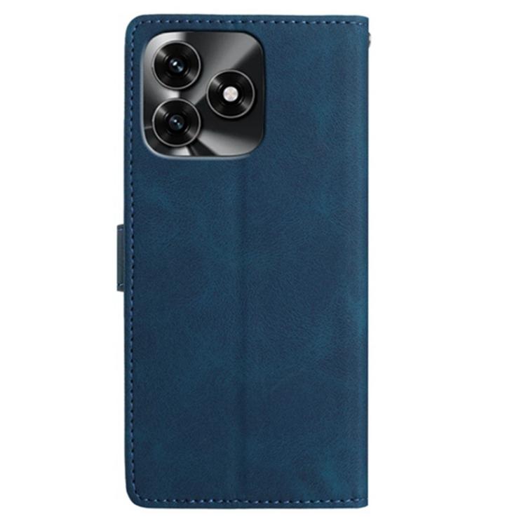 For Honor X5c Plus 4G Global Skin Feel Embossed Feather Leather Phone Case