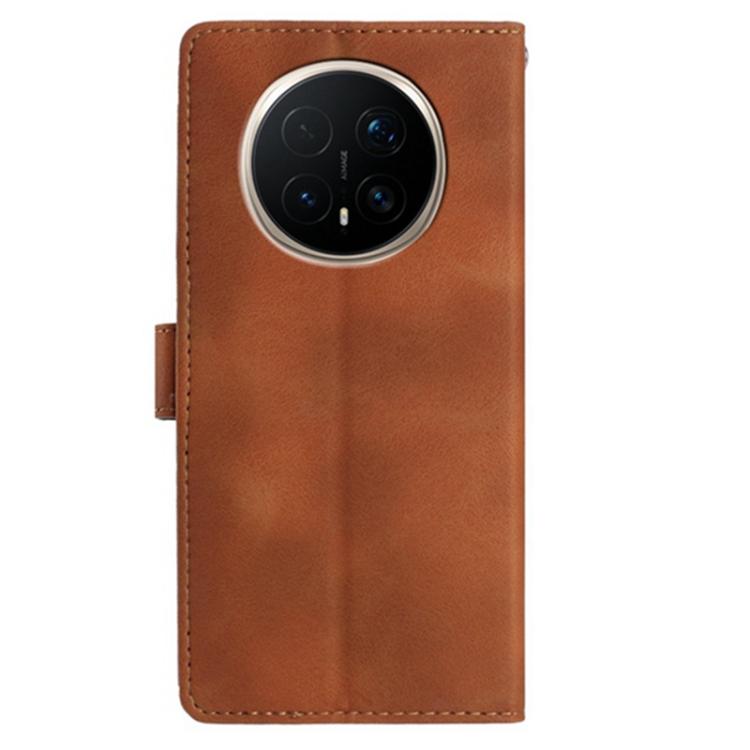 For Honor Magic8 Pro Skin Feel Embossed Feather Leather Phone Case
