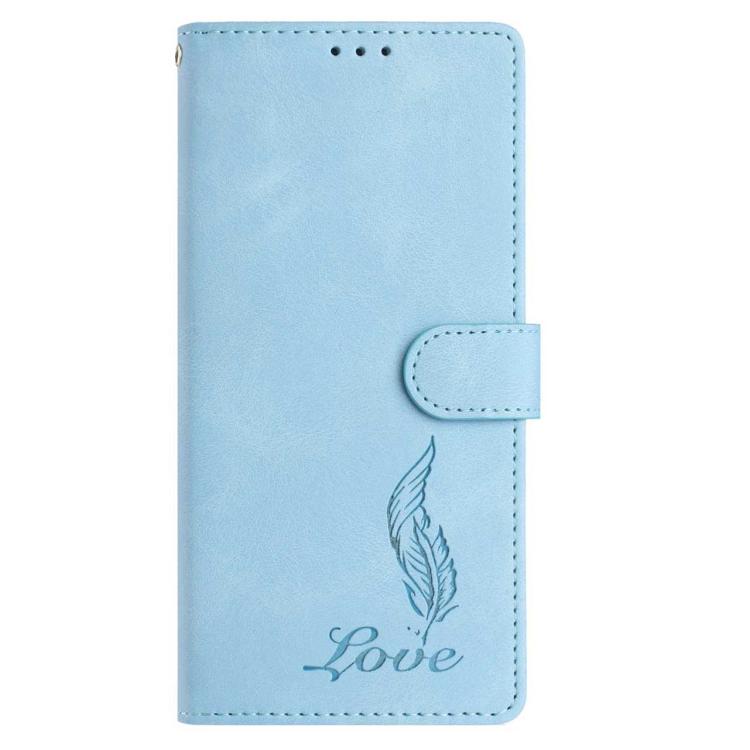 For Honor Magic8 Skin Feel Embossed Feather Leather Phone Case
