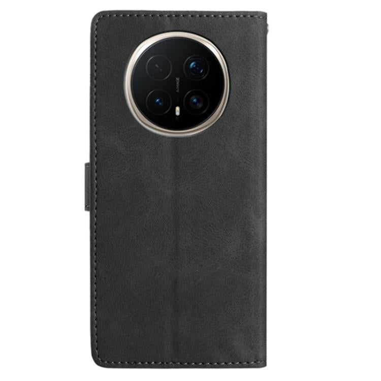 For Honor Magic8 Skin Feel Embossed Feather Leather Phone Case