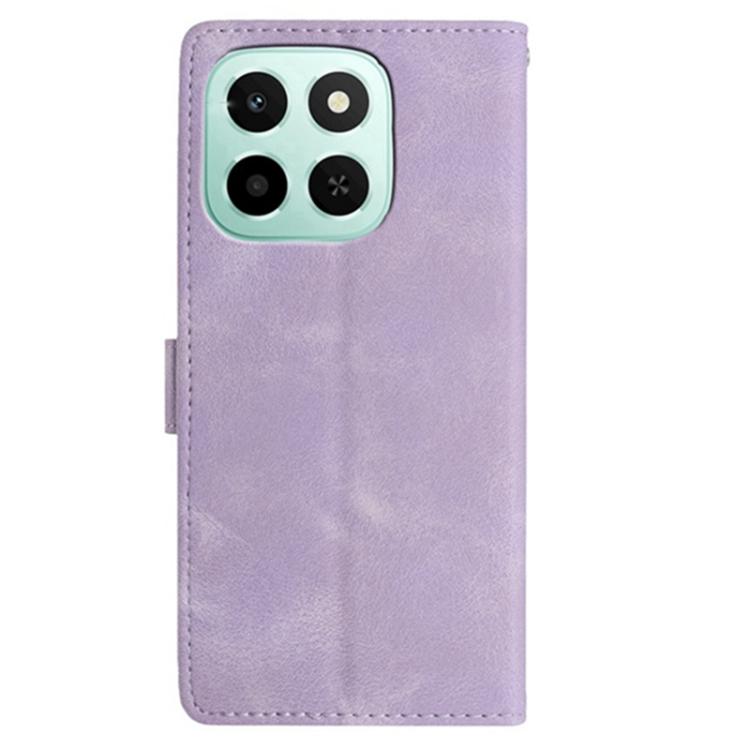 For Honor X6c 4G / X5b 4G Global Skin Feel Embossed Feather Leather Phone Case