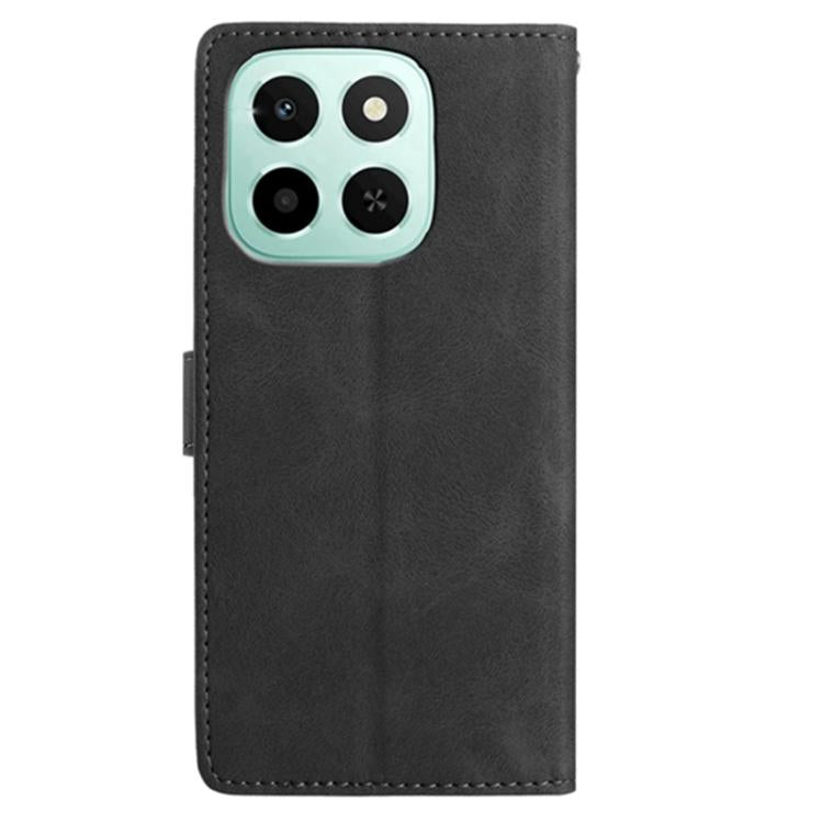 For Honor X6c 4G / X5b 4G Global Skin Feel Embossed Feather Leather Phone Case