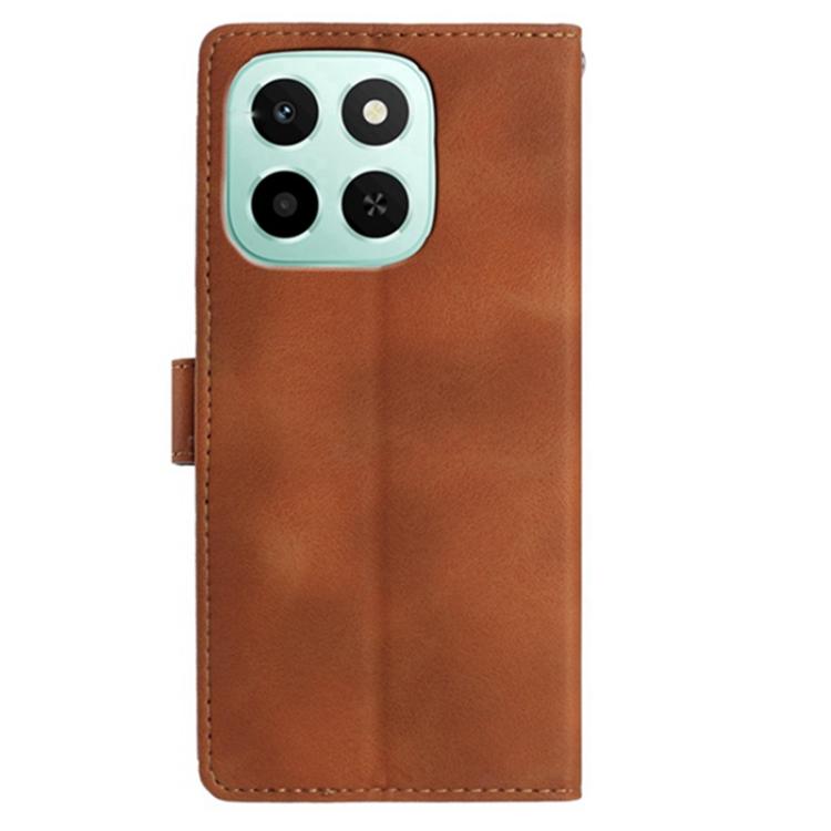 For Honor X6c 4G / X5b 4G Global Skin Feel Embossed Feather Leather Phone Case