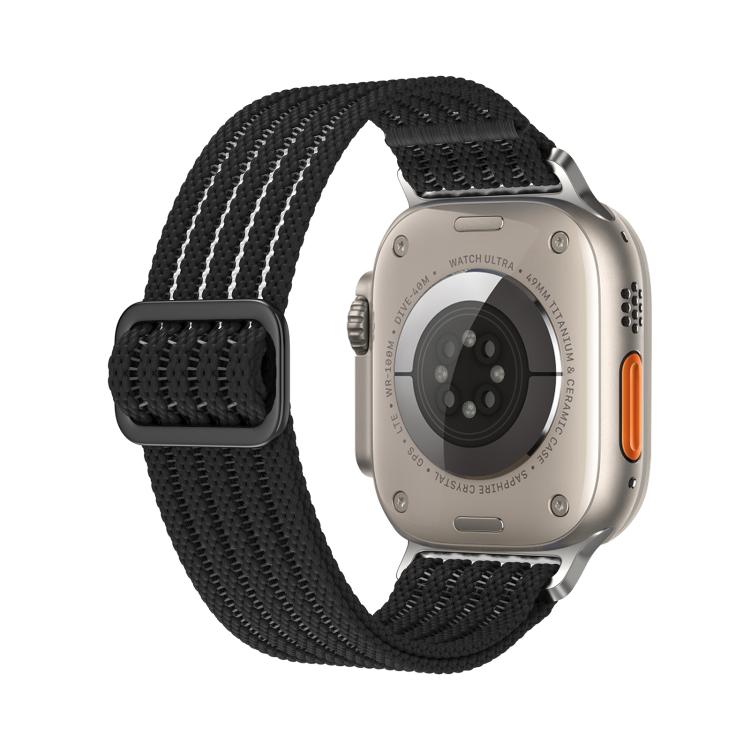 For Apple Watch 46mm / 49mm / 45mm / 44mm Breathable Nylon Fish Line Weaving Watch Band