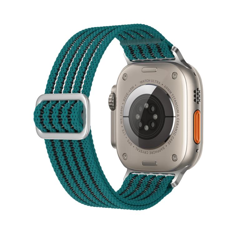 For Apple Watch 46mm / 49mm / 45mm / 44mm Breathable Nylon Fish Line Weaving Watch Band