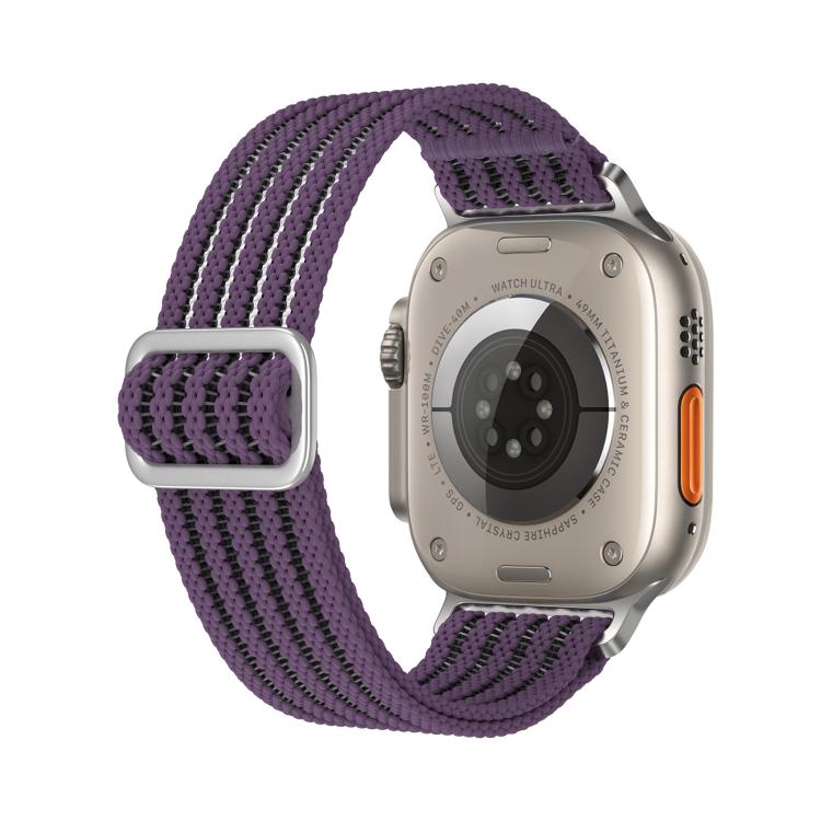 For Apple Watch 46mm / 49mm / 45mm / 44mm Breathable Nylon Fish Line Weaving Watch Band