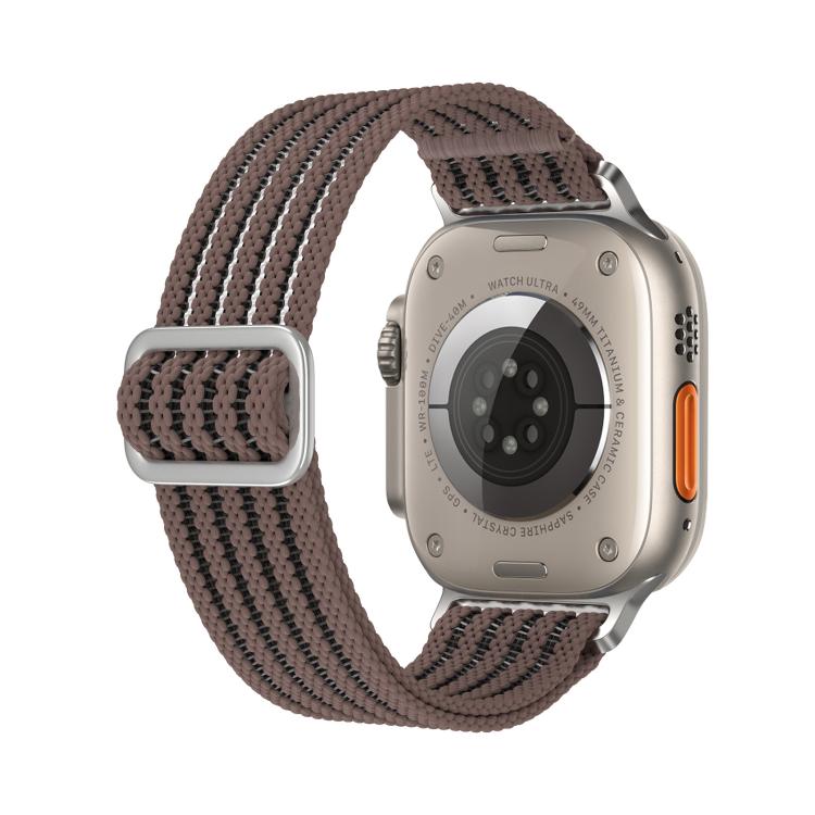 For Apple Watch 42mm / 41mm / 40mm / 38mm Breathable Nylon Fish Line Weaving Watch Band