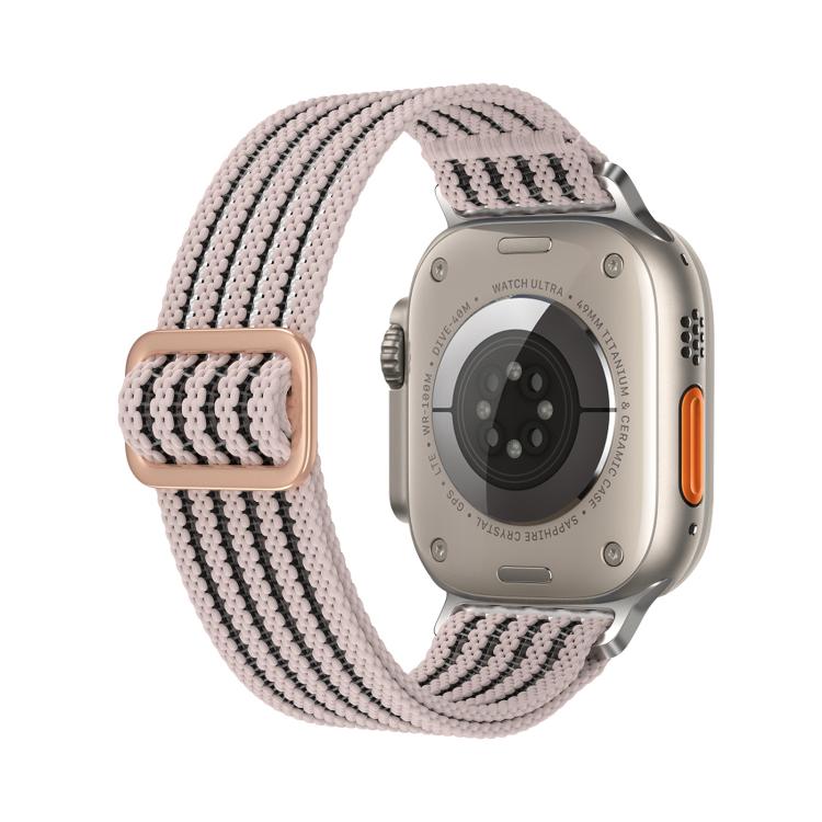 For Apple Watch 42mm / 41mm / 40mm / 38mm Breathable Nylon Fish Line Weaving Watch Band
