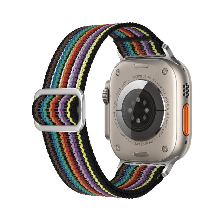 For Apple Watch 42mm / 41mm / 40mm / 38mm Breathable Nylon Fish Line Weaving Watch Band