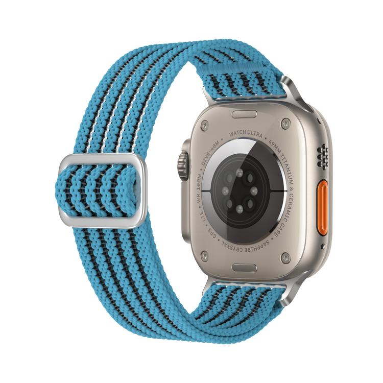 For Apple Watch 42mm / 41mm / 40mm / 38mm Breathable Nylon Fish Line Weaving Watch Band
