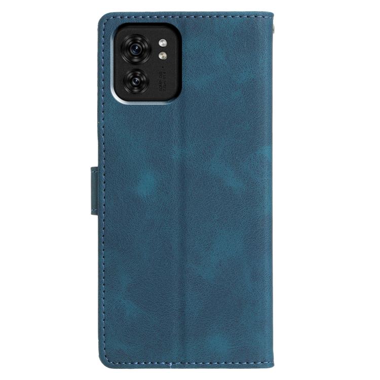For Motorola Edge 40 Triangles Embossed Leather Phone Case