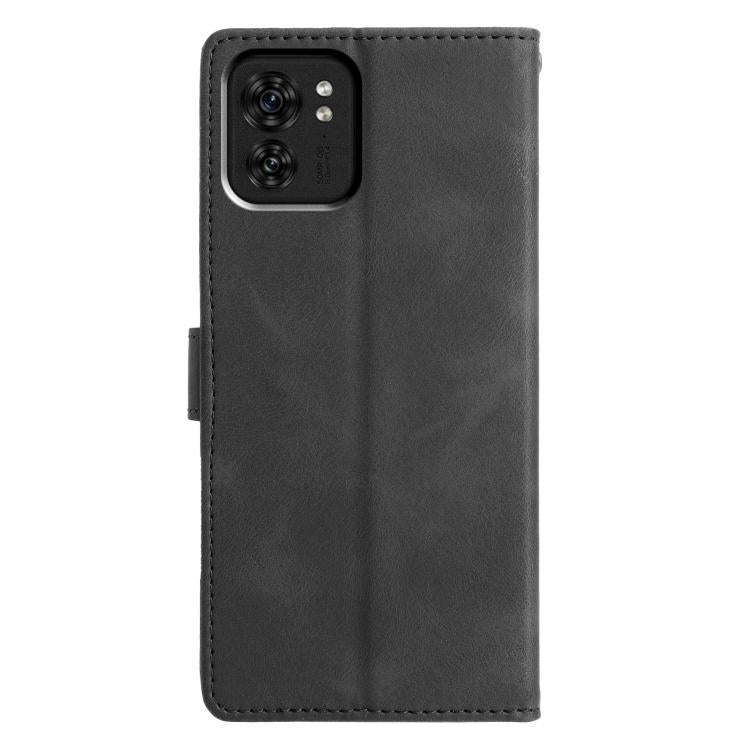 For Motorola Edge 40 Triangles Embossed Leather Phone Case